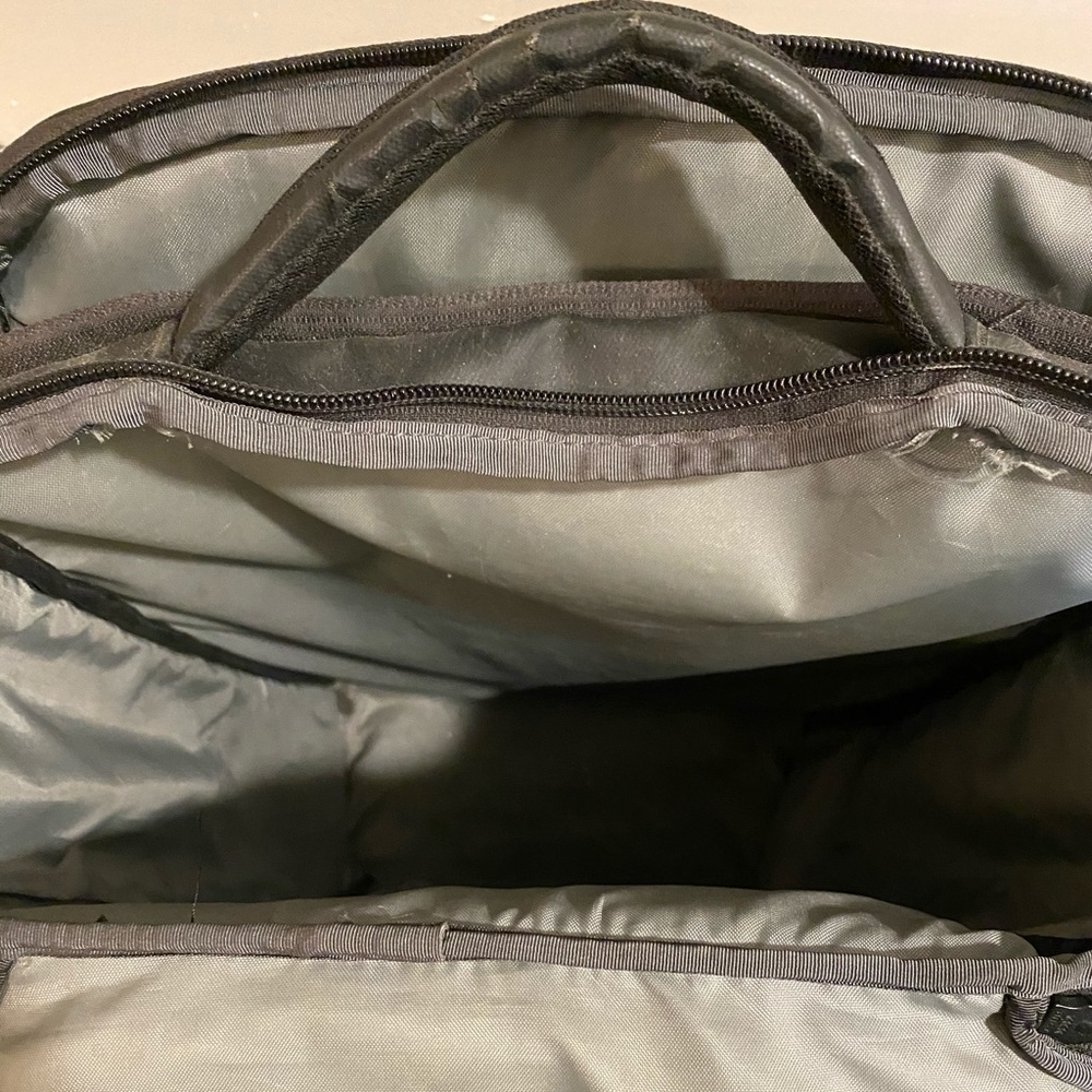 Large Matte Black North Face Backpack - image 4
